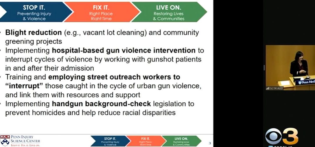 CBS: Penn Medicine Joins Forces With City, State Leaders To Address Philadelphia’s Gun Violence Epidemic