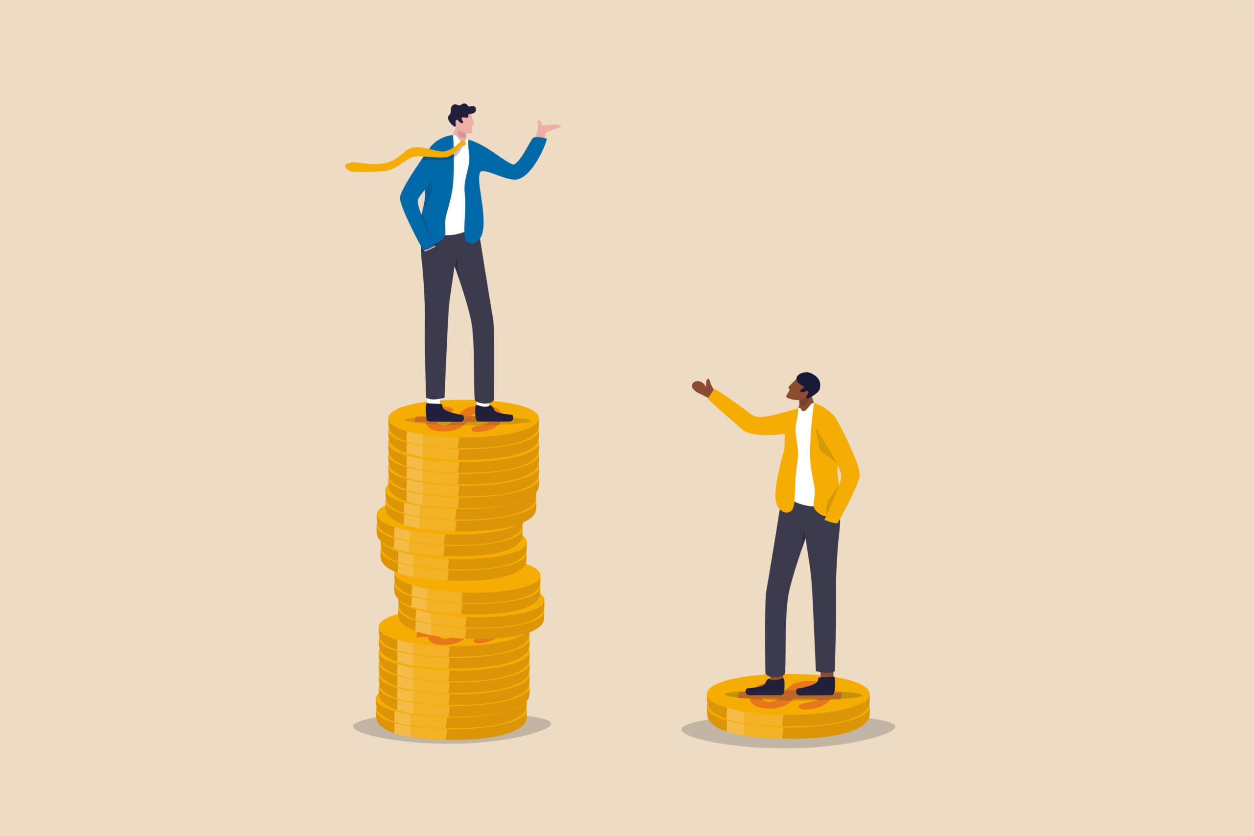 Economic inequality, rich and poor gap, unfairness income, diffe