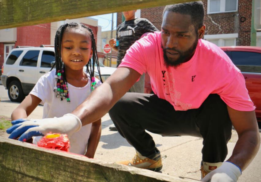 WHYY: Community comes together to build a garden in honor of 3-year-old Tynirah Borum