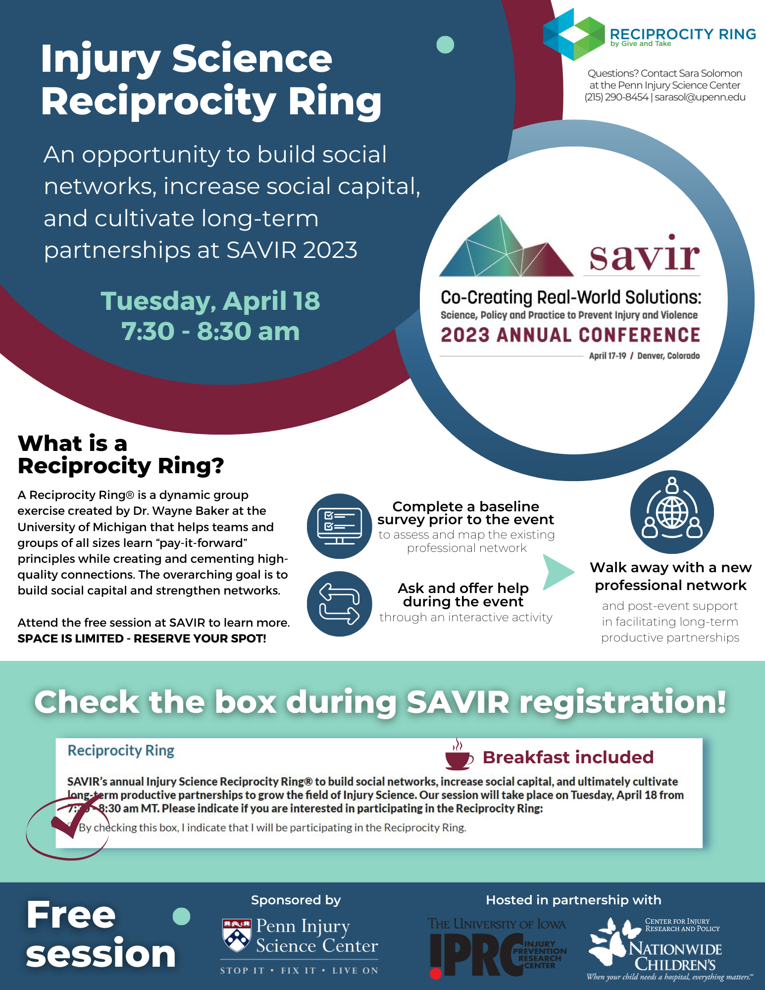 Injury Science Reciprocity Ring - SAVIR 2023