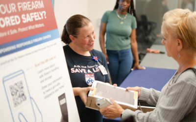 Giving gun locks, safes, and guidance to gun owners and learning what works