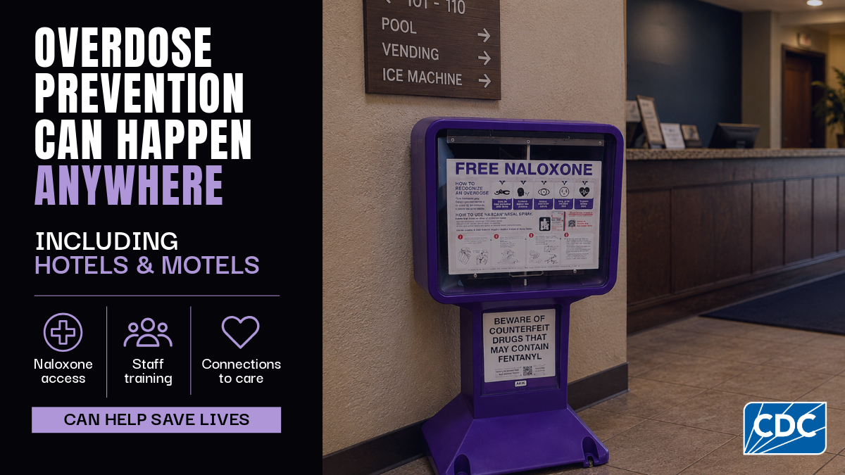 cdc overdose prevention in hotels and motels